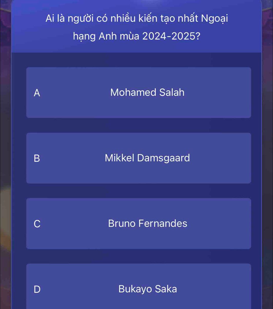 Mohamed Salah - người có nhiều kiến tạo nhất Ngoại hạng Anh mùa 2024-2025