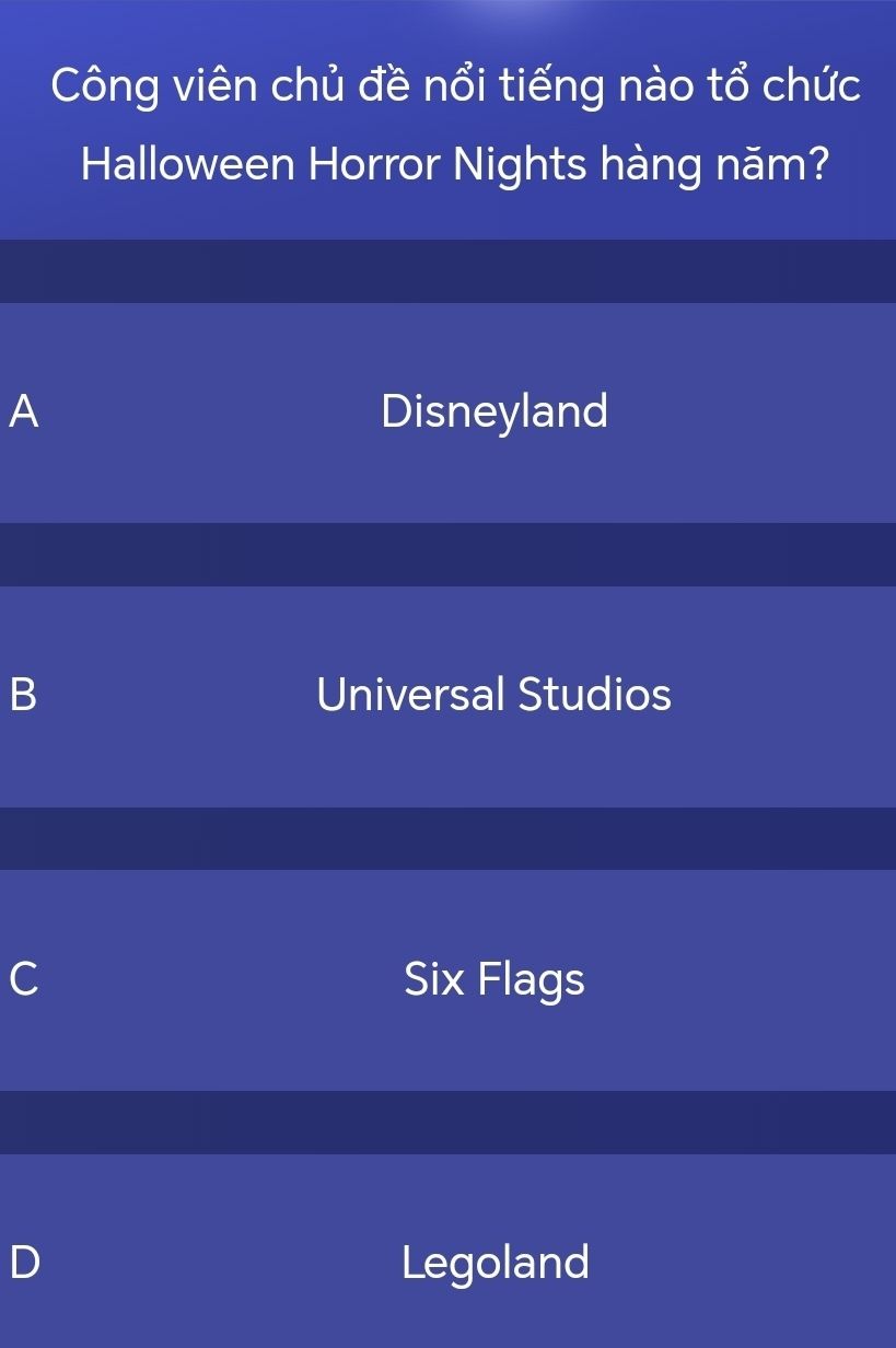 Universal Studios — công viên chủ đề tổ chức Halloween Horror Nights hàng năm