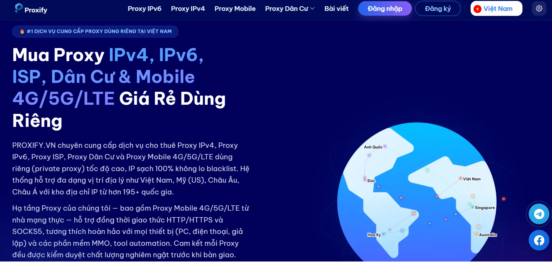 Proxify.vn – Mua Proxy Giá Rẻ, Tốc Độ Cao, Dùng Riêng