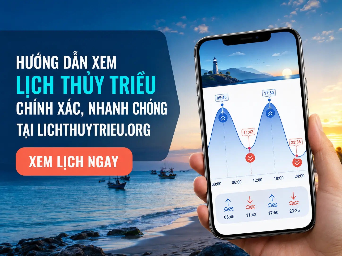 Hướng Dẫn Xem Lịch Thủy Triều Chính Xác, Nhanh Chóng Tại Lichthuytrieu.org